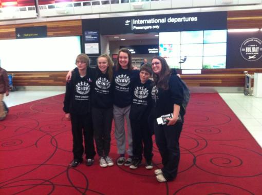 NZ delegation with Bronwyn as the leader off to Washington for Step Up Camp ’13.